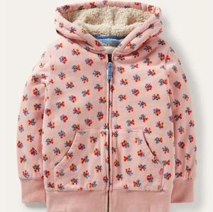 MINI BODEN Blossom Pink Floral HoodiAE
